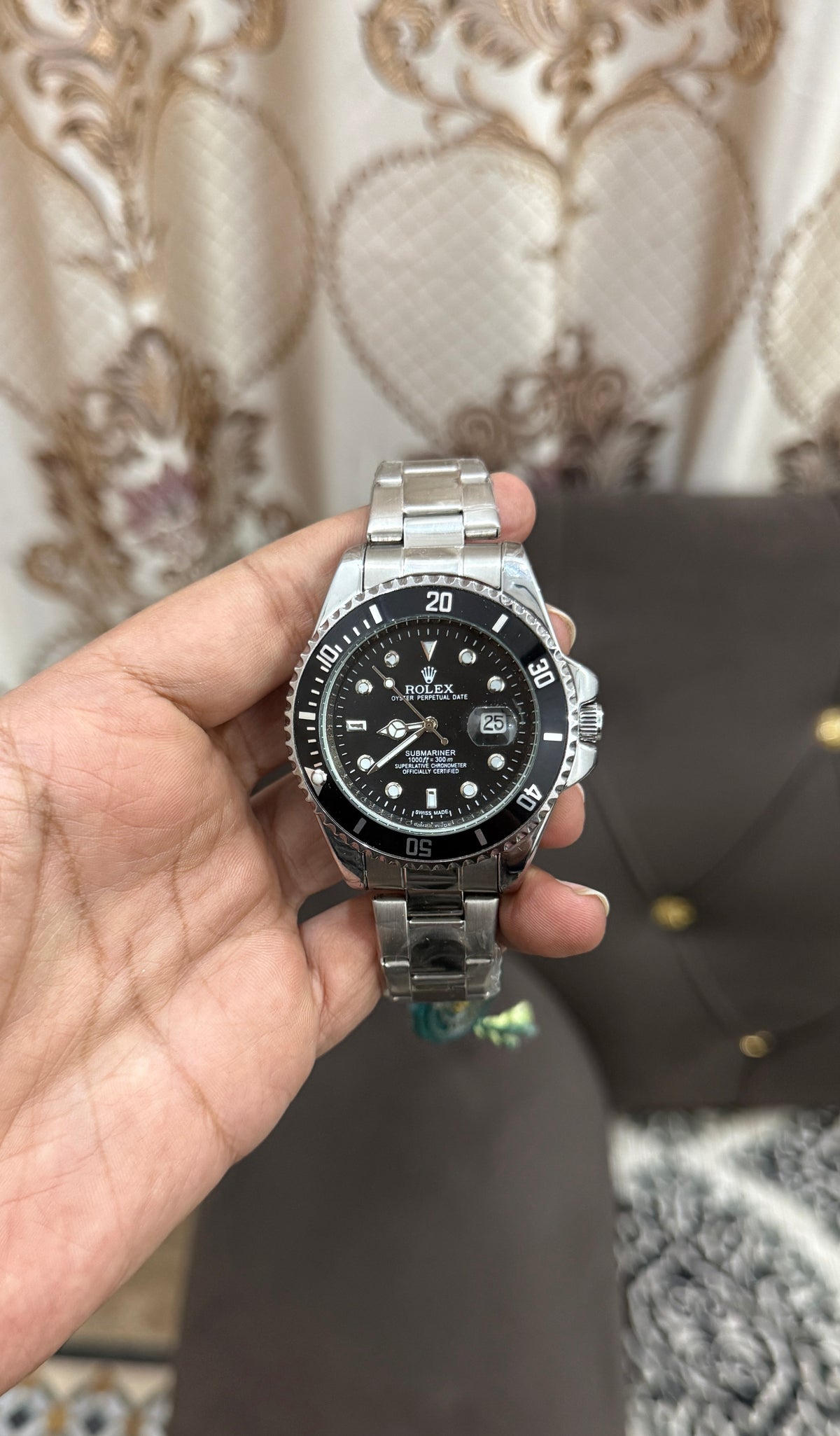 Rolex Submariner Rotating Bezel Date Working Master Lock